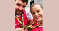 Emily and Rob completed a half marathon for Tommy's charity